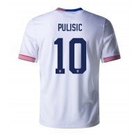 Förenta Staterna Christian Pulisic #10 Replika Hemmatröja Copa America 2024 Kortärmad